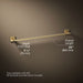 KOHLER K-23285 Square 24" towel bar, vibrant brushed moderne brass - view 5