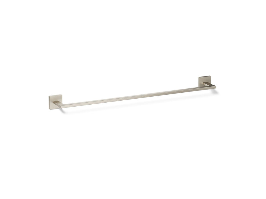 KOHLER K-23285 Square 24" towel bar, vibrant brushed nickel