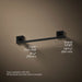 KOHLER K-23286 Square 12" towel bar, matte black - view 5