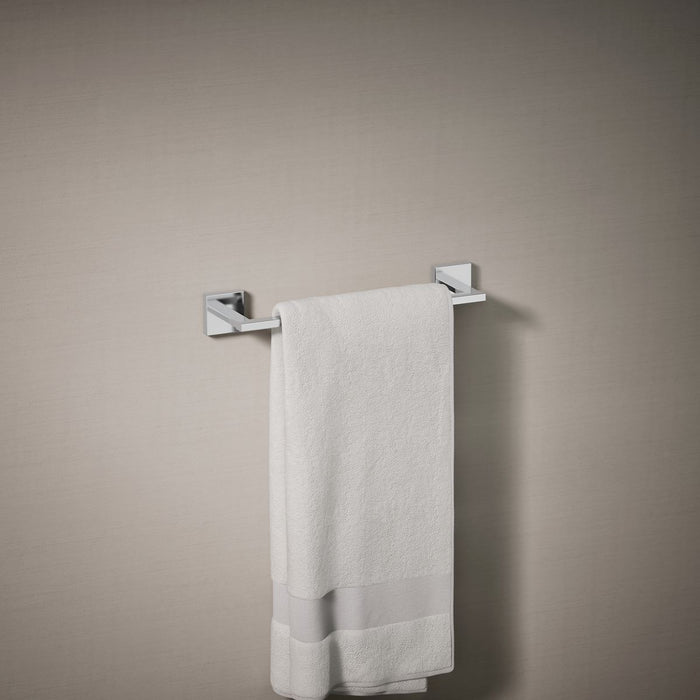 KOHLER K-23286 Square 12" towel bar, polished chrome - view 3