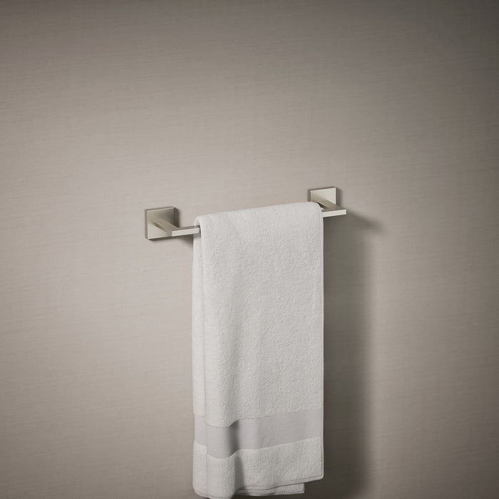 KOHLER K-23286 Square 12" towel bar, vibrant brushed nickel - view 3