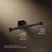 KOHLER K-23288 Square Double toilet paper holder, matte black - view 5