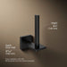 KOHLER K-23289 Square Vertical toilet paper holder, matte black - view 5