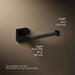 KOHLER K-23292 Square Toilet paper holder, matte black - view 5