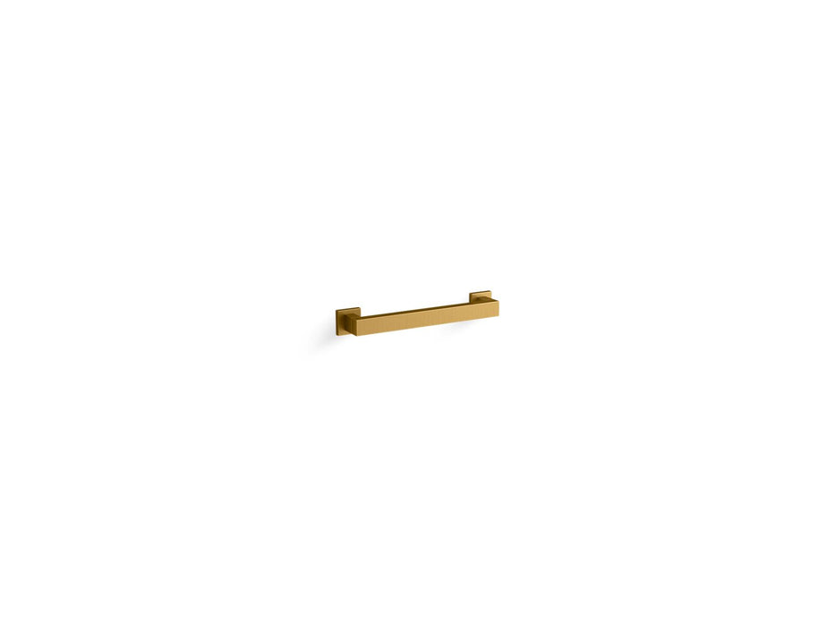 KOHLER K-23293 Square 12" grab bar, vibrant brushed moderne brass