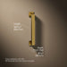3/4 view of product with dimensions