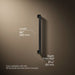 3/4 view of product with dimensions
