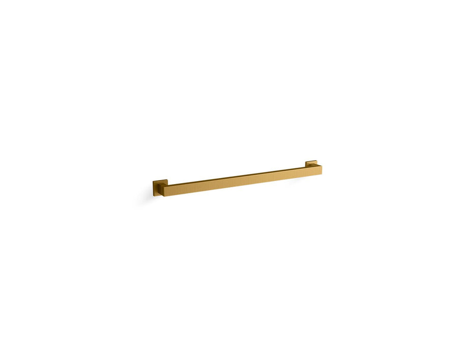 KOHLER K-23295 Square 24" grab bar, vibrant brushed moderne brass