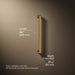 3/4 view of product with dimensions