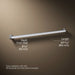 3/4 view of product with dimensions