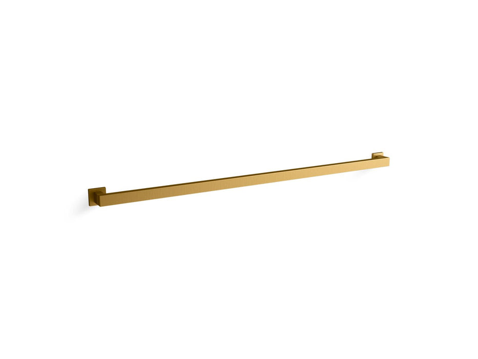 KOHLER K-23297 Square 42" grab bar, vibrant brushed moderne brass