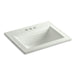 KOHLER K-2337-4 Memoirs 22-3/4" rectangular drop-in bathroom sink, dune