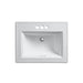 KOHLER K-2337-4 Memoirs 22-3/4" rectangular drop-in bathroom sink, white - view 2