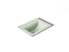 KOHLER K-2337-8 Memoirs 22-3/4" rectangular drop-in bathroom sink, aspen green