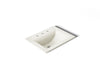 KOHLER K-2337-8 Memoirs 22-3/4" rectangular drop-in bathroom sink, biscuit