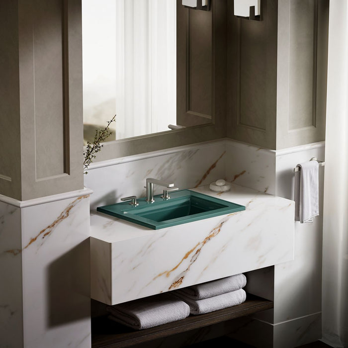 KOHLER K-2337-8 Memoirs 22-3/4" rectangular drop-in bathroom sink