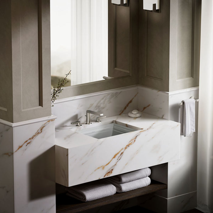 KOHLER K-2339 Memoirs 20" rectangular undermount bathroom sink, ice grey - view 3