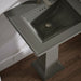 KOHLER K-2344-1 Memoirs Stately 25" Rectangular Pedestal Bathroom Sink, Thunder Grey - Shows close up detail of product in ro