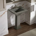 KOHLER K-2344-4 Memoirs Stately 25" Rectangular Pedestal Bathroom Sink, Thunder Grey - image focused on single product story