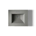 KOHLER K-2344-4 Memoirs Stately 25" Rectangular Pedestal Bathroom Sink, Thunder Grey - top view of product