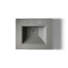 KOHLER K-2344-8 Memoirs Stately 25" Rectangular Pedestal Bathroom Sink, Thunder Grey - top view of product