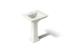 KOHLER K-2344-4 Memoirs 25" rectangular pedestal bathroom sink, dune