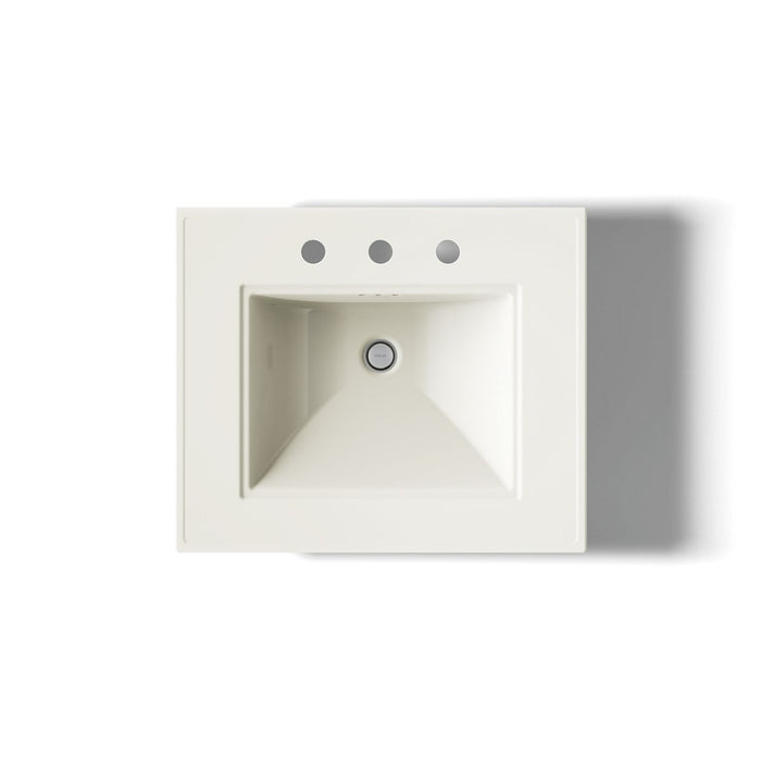 KOHLER K-2344-8 Memoirs Stately Pedestal Sink Combination with 8" Widespread, biscuit - view 2
