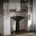 KOHLER K-2344-8 Memoirs Stately Pedestal Sink Combination with 8" Widespread, black black - view 4