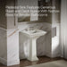 KOHLER K-2344-8 Memoirs Stately Pedestal Sink Combination with 8" Widespread, dune - view 3