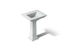KOHLER K-2344-8 Memoirs Stately Pedestal Sink Combination with 8" Widespread, ice grey