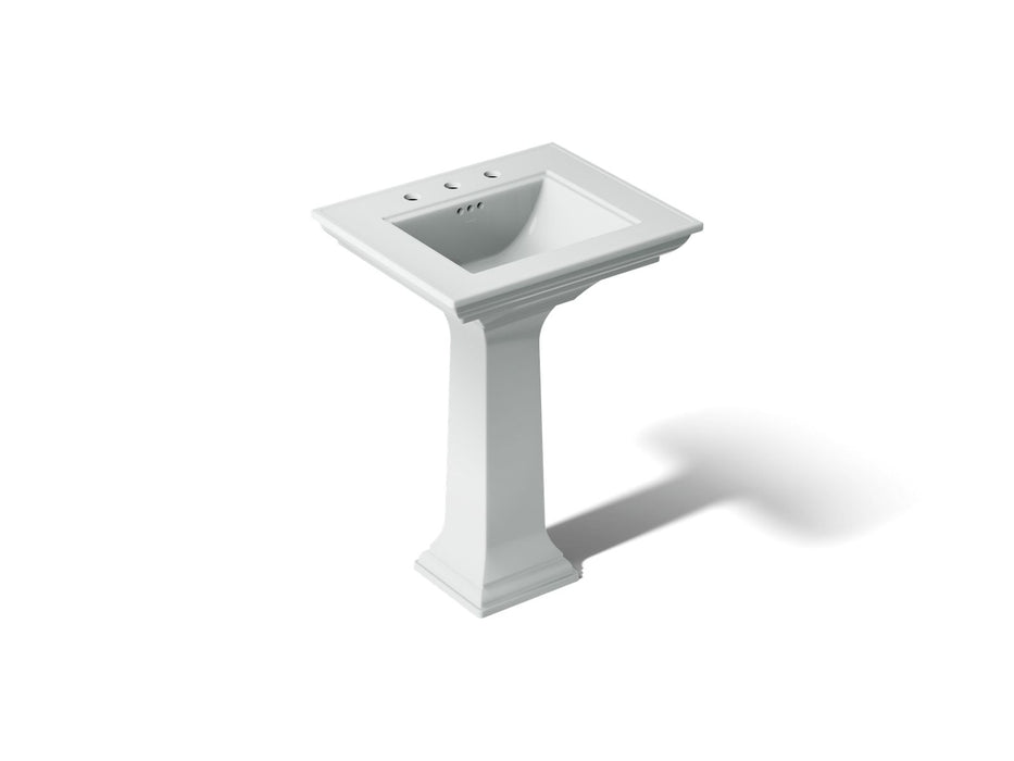 KOHLER K-2344-8 Memoirs Stately Pedestal Sink Combination with 8" Widespread, ice grey