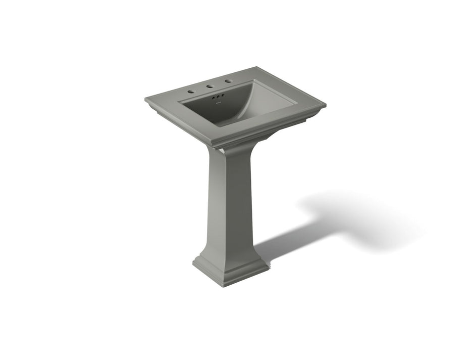 KOHLER K-2344-8 Memoirs Stately Pedestal Sink Combination with 8" Widespread, thunder grey