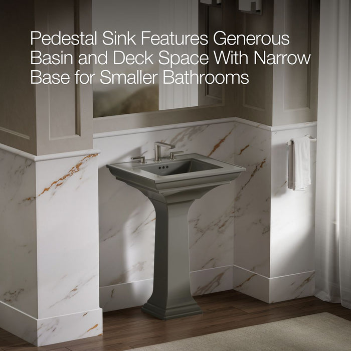 KOHLER K-2344-8 Memoirs Stately Pedestal Sink Combination with 8" Widespread