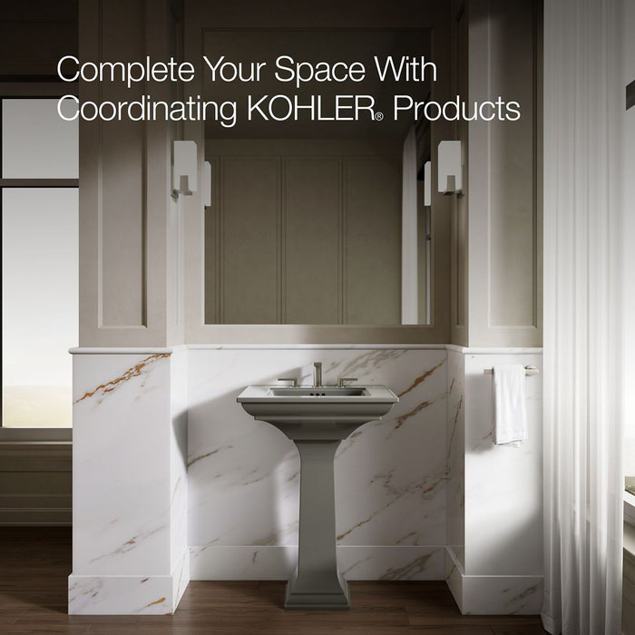 KOHLER K-2344-8 Memoirs Stately Pedestal Sink Combination with 8" Widespread