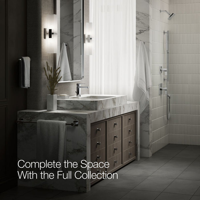 KOHLER K-23472-4 Parallel Single-handle bathroom sink faucet, 1.2 gpm, polished chrome - view 3