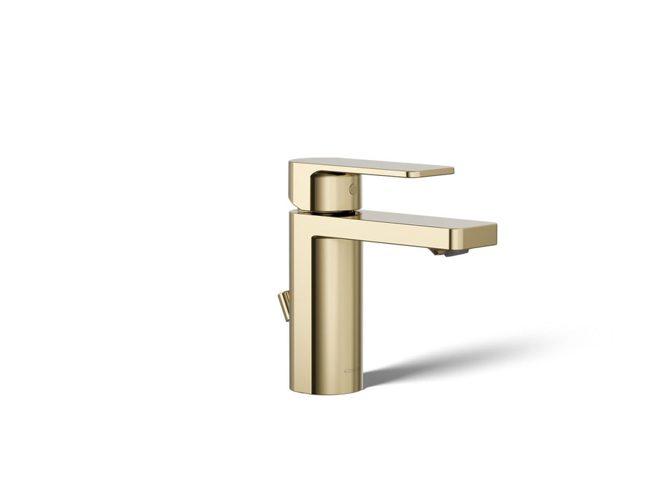 KOHLER K-23472-4 Parallel Single-handle bathroom sink faucet, 1.2 gpm, vibrant french gold