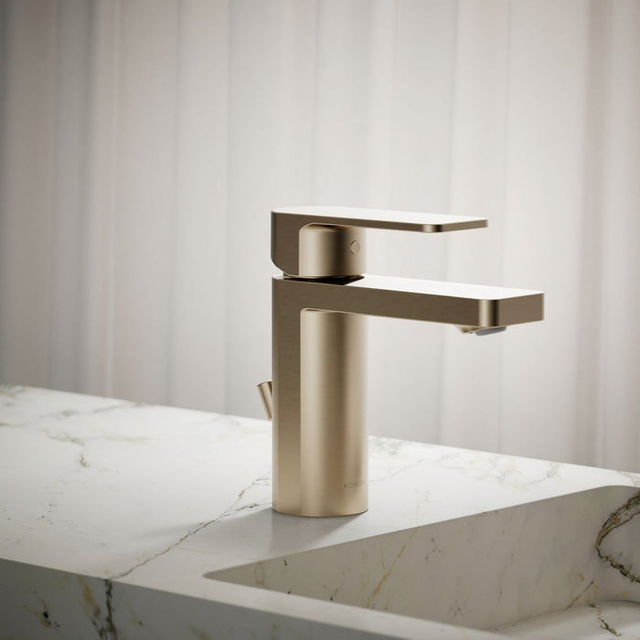 KOHLER K-23472-4N Parallel Single-handle bathroom sink faucet, 0.5 gpm, vibrant brushed bronze - view 5