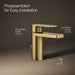 KOHLER K-23472-4N Parallel Single-handle bathroom sink faucet, 0.5 gpm, vibrant brushed moderne brass - view 5