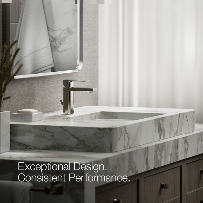 KOHLER K-23472-4N Parallel Single-handle bathroom sink faucet, 0.5 gpm