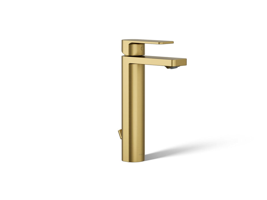 KOHLER K-23475-4 Parallel Tall single-handle bathroom sink faucet, 1.2 gpm