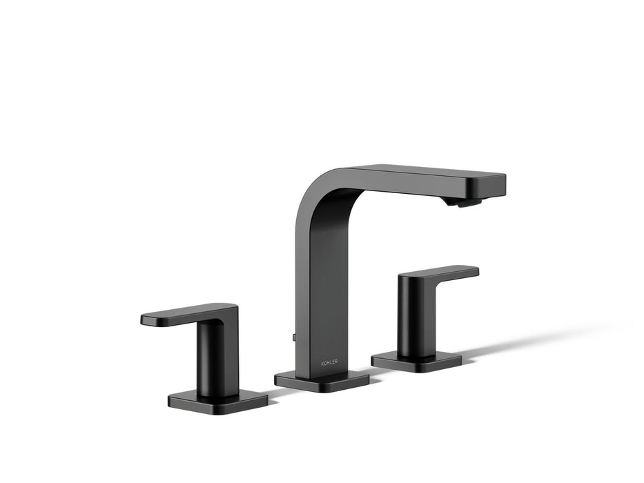 KOHLER K-23484-4K Parallel Widespread bathroom sink faucet, 1.0 gpm, matte black