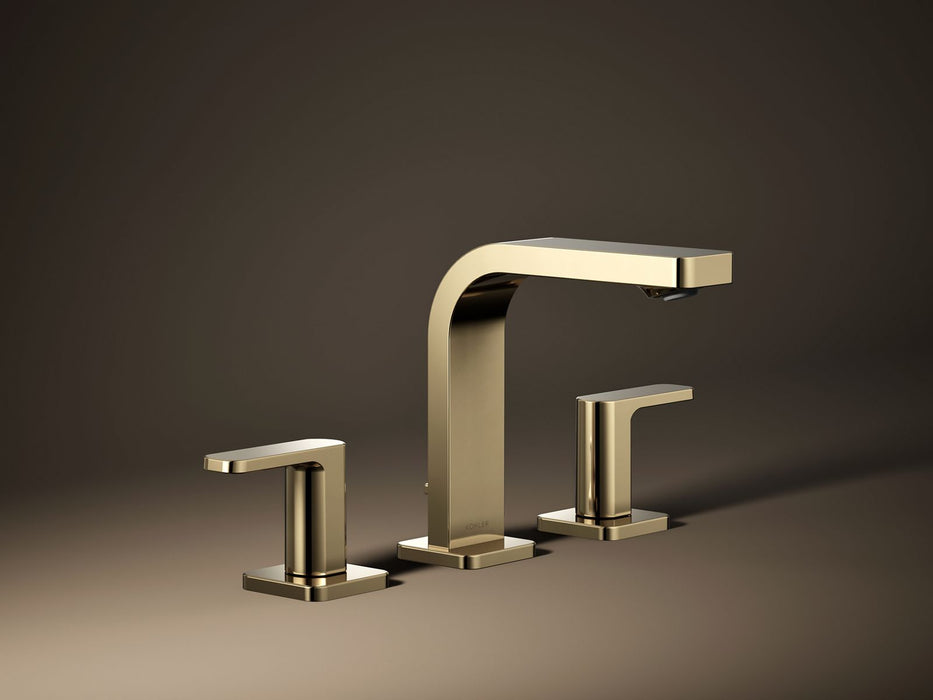 KOHLER K-23484-4K Parallel Widespread bathroom sink faucet, 1.0 gpm, vibrant french gold - view 5