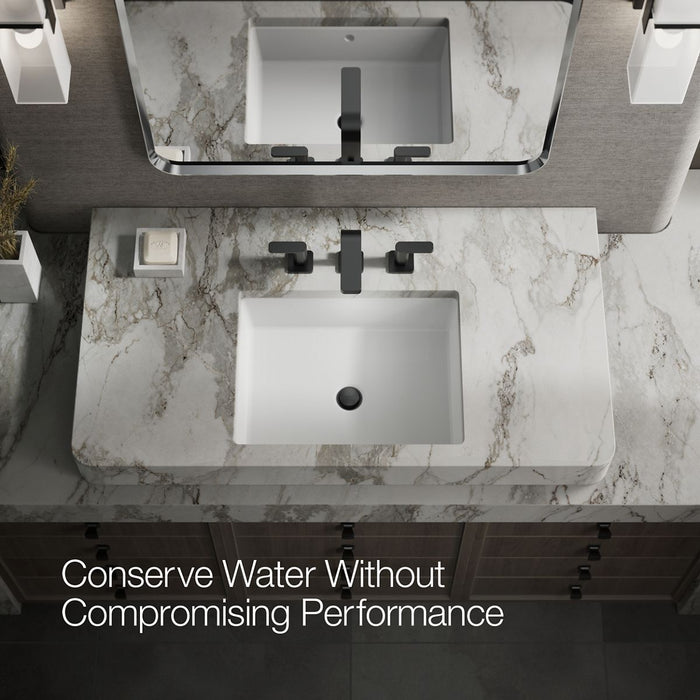 KOHLER K-23484-4N Parallel Widespread bathroom sink faucet, 0.5 gpm, matte black - view 4