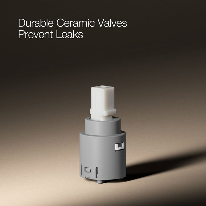 KOHLER K-23484-4N Parallel Widespread bathroom sink faucet, 0.5 gpm, vibrant brushed bronze - view 2