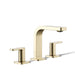 KOHLER K-23484-4N Parallel Widespread bathroom sink faucet, 0.5 gpm, vibrant french gold
