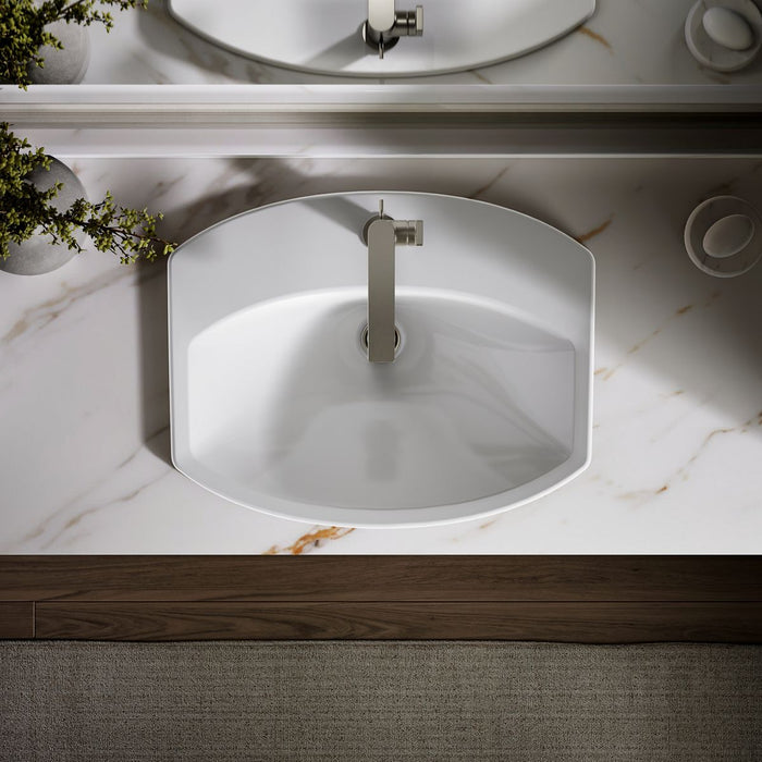 KOHLER K-2351-1 Cimarron 22-3/4" rectangle drop-in bathroom sink, white - view 5