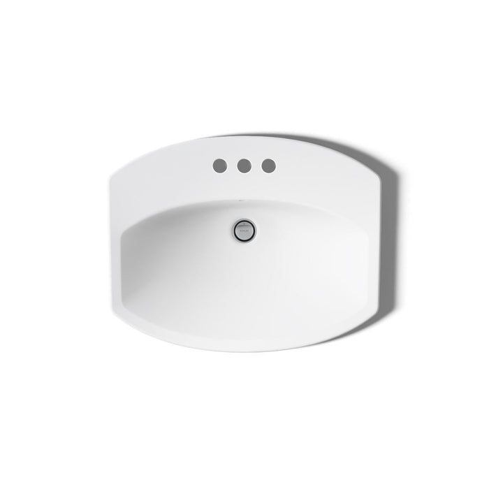 KOHLER K-2351-4 Cimarron 22-3/4" rectangle drop-in bathroom sink