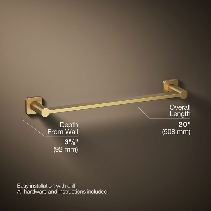 KOHLER K-23524 Parallel 18" towel bar