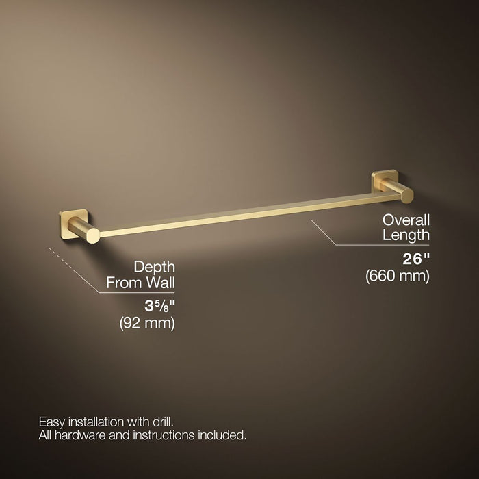 KOHLER K-23525 Parallel 24" towel bar