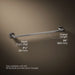 KOHLER K-23525 Parallel 24" towel bar, vibrant titanium - view 4